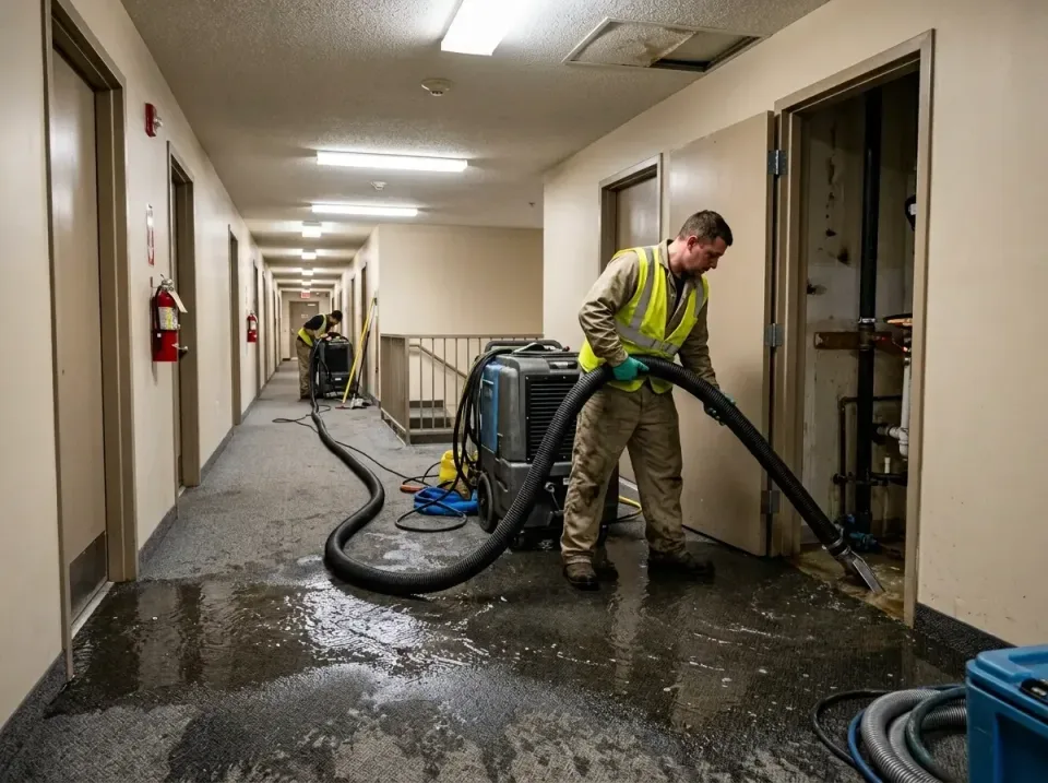 multi-unit-apartment-hallway-f-005 — frequently asked questions, Emergency Burst Pipe Water Extraction & Removal in Lake For…